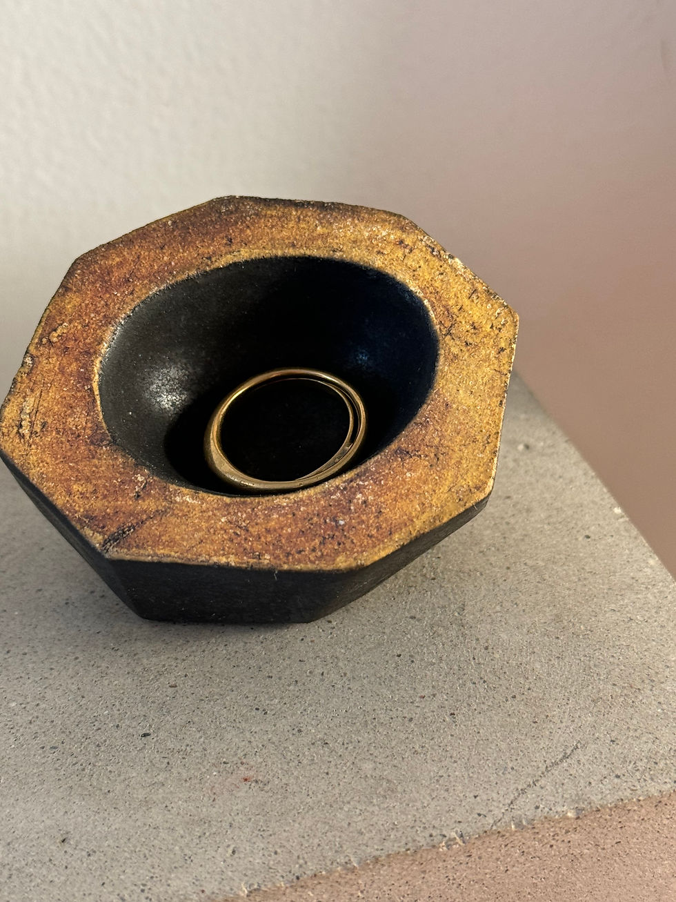 Thumbnail: 'Black' Geode Ceramic Catchall