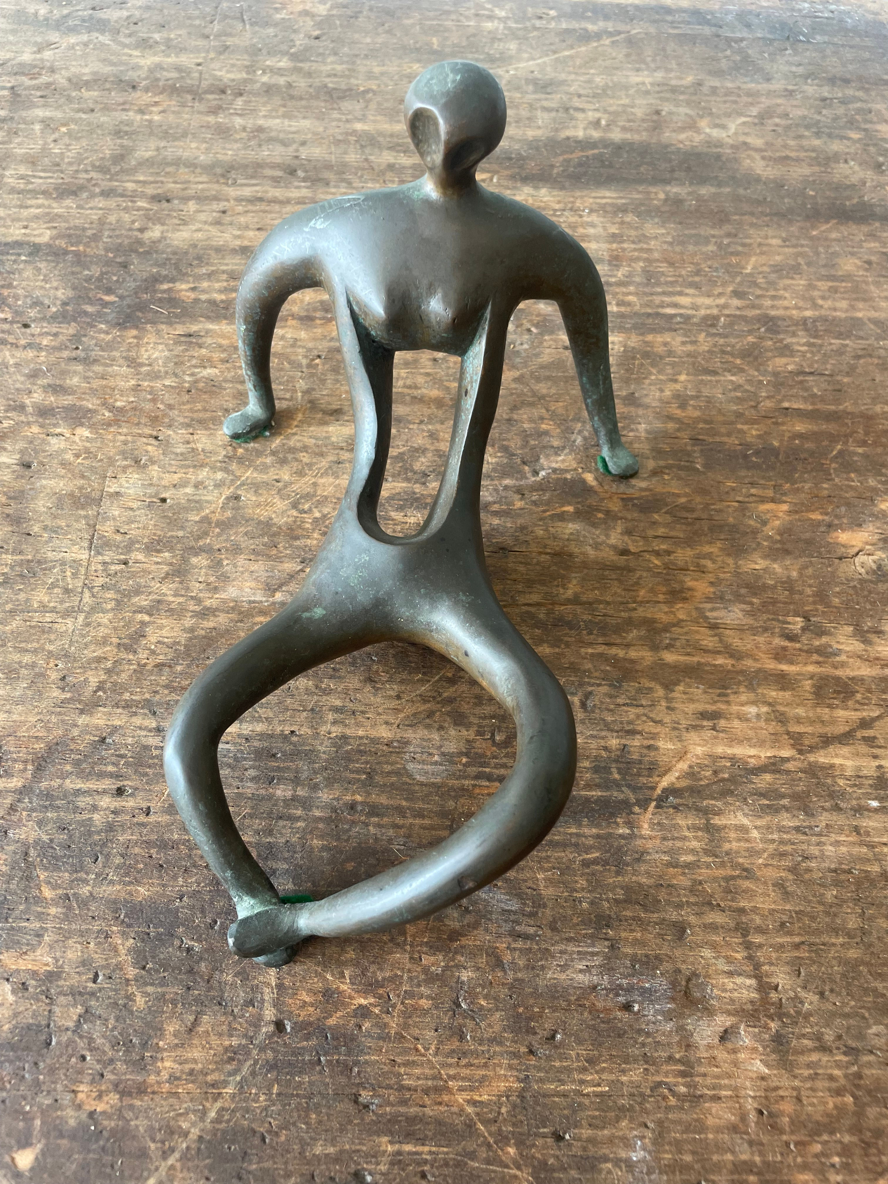 Brutalist Bronze Sculpture
