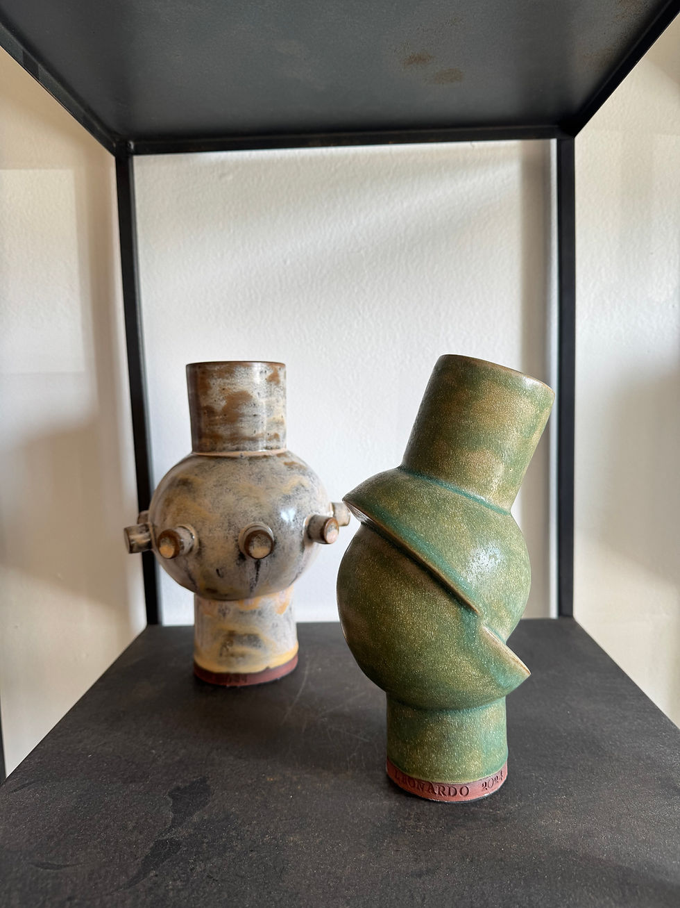 Thumbnail: White Studed Vase