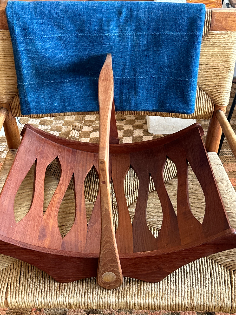 Thumbnail: 1960's Dansk Magazine Rack with Handle By Jens Quistgaard