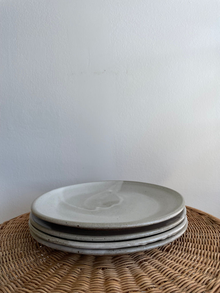 White Ceramic Dinner Plate  by Shoshi Watanabe