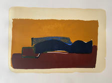 1/1 'under the sun', lithography print, mix media, 2021