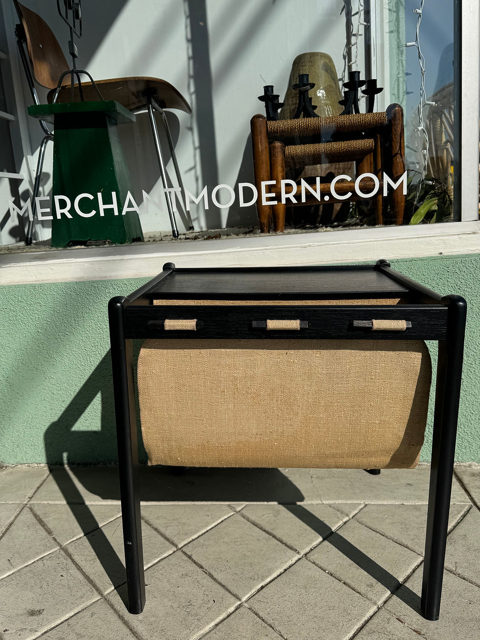 Thumbnail: BRDR Furbo stained Magazine Rack/ Side Table