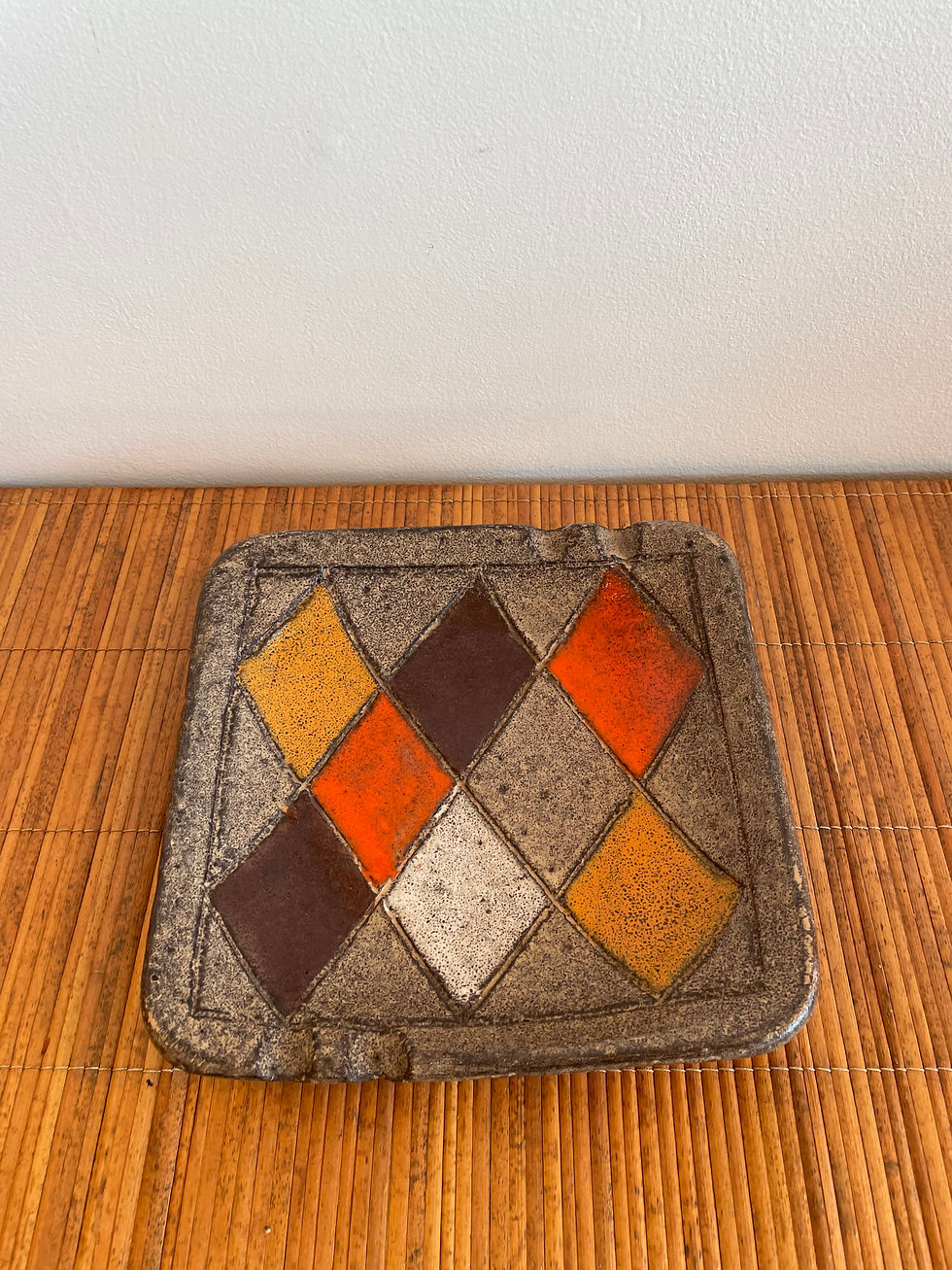 Thumbnail: Vintage Italian Diamond Ashtray