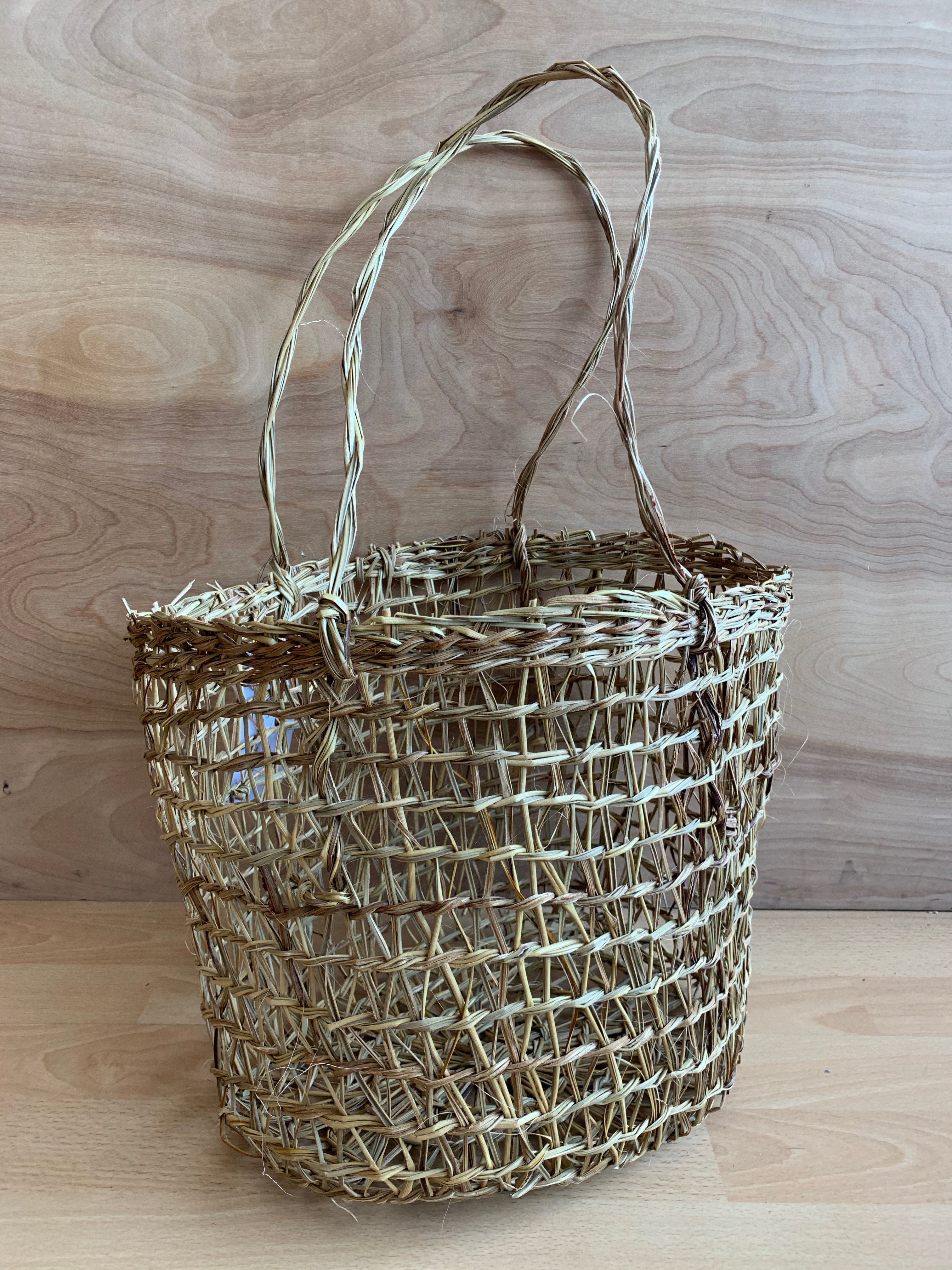 Handwoven ' Market Basket' w/ 2 Handles