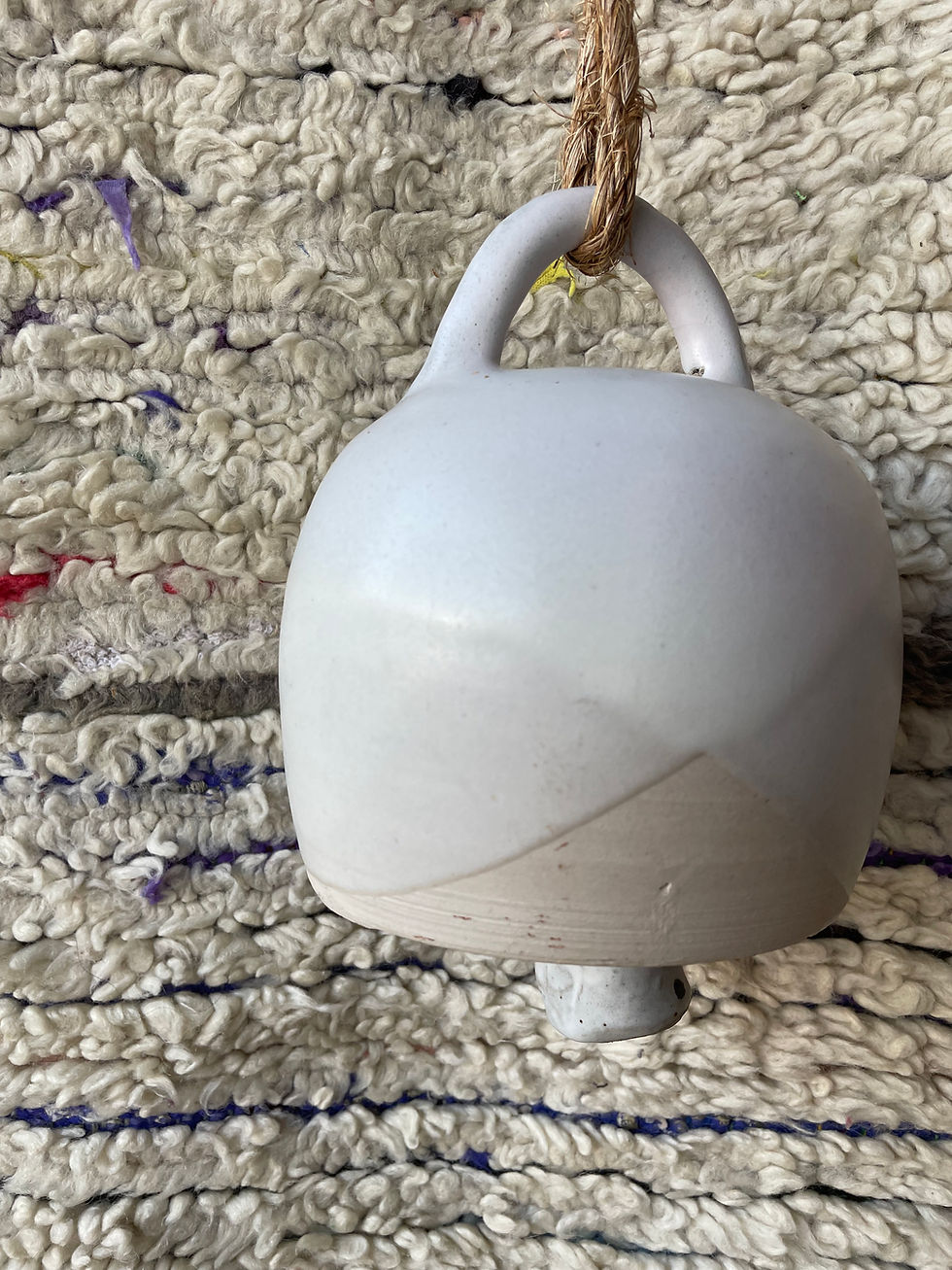 Thumbnail: Ceramic White Bell by Deborah Levin