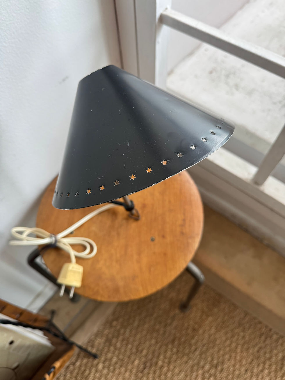 Thumbnail: 1950's Pinocchio Black Lamp