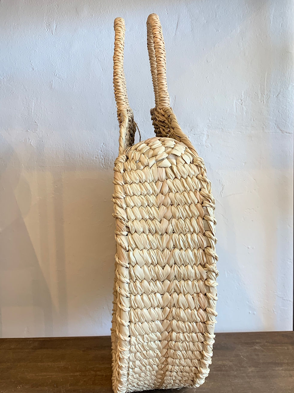 Thumbnail: Handwoven Circle Palm Basket