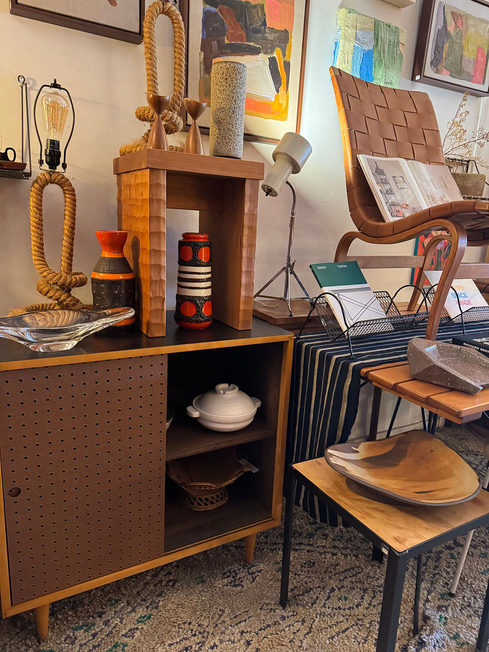Thumbnail: 1950's Mid Century Modern Pegboard Cabinet