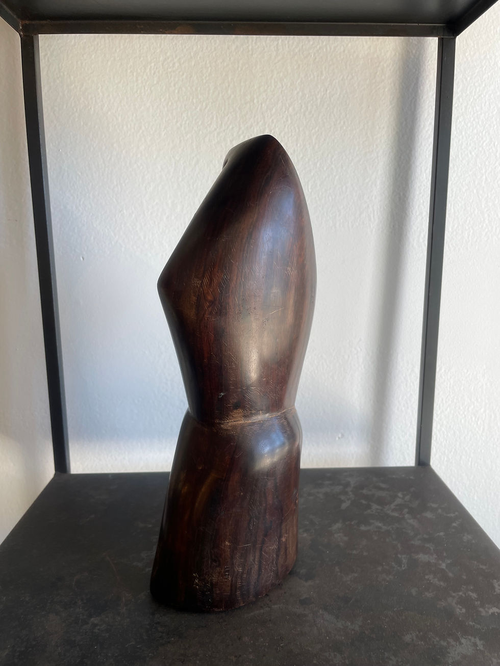 Thumbnail: Vintage Wooden Female Figure Sculpture
