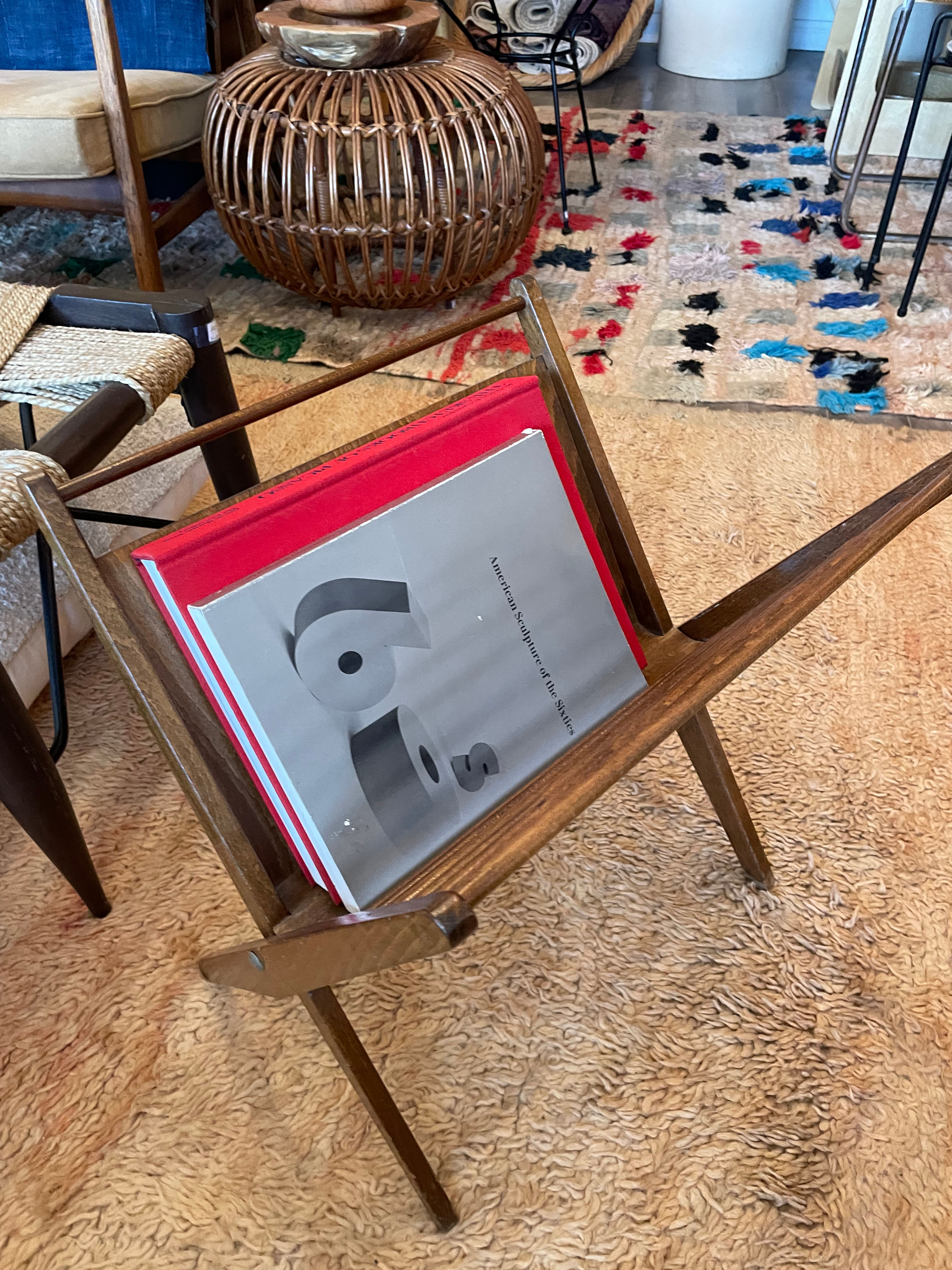 Wooden Magazine Rack