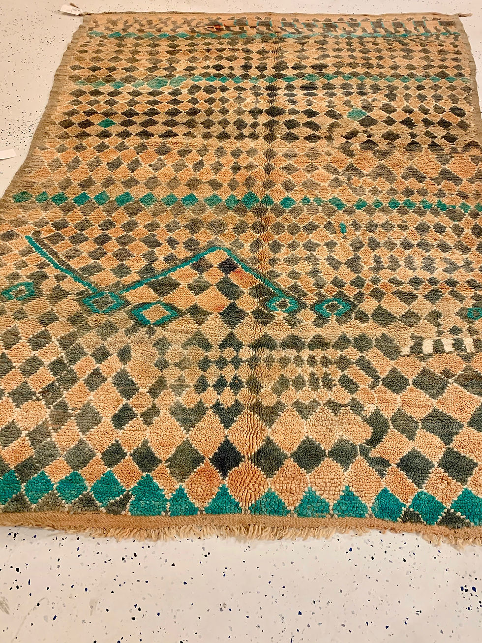 Vintage Moroccan Teal 1940's Boujad