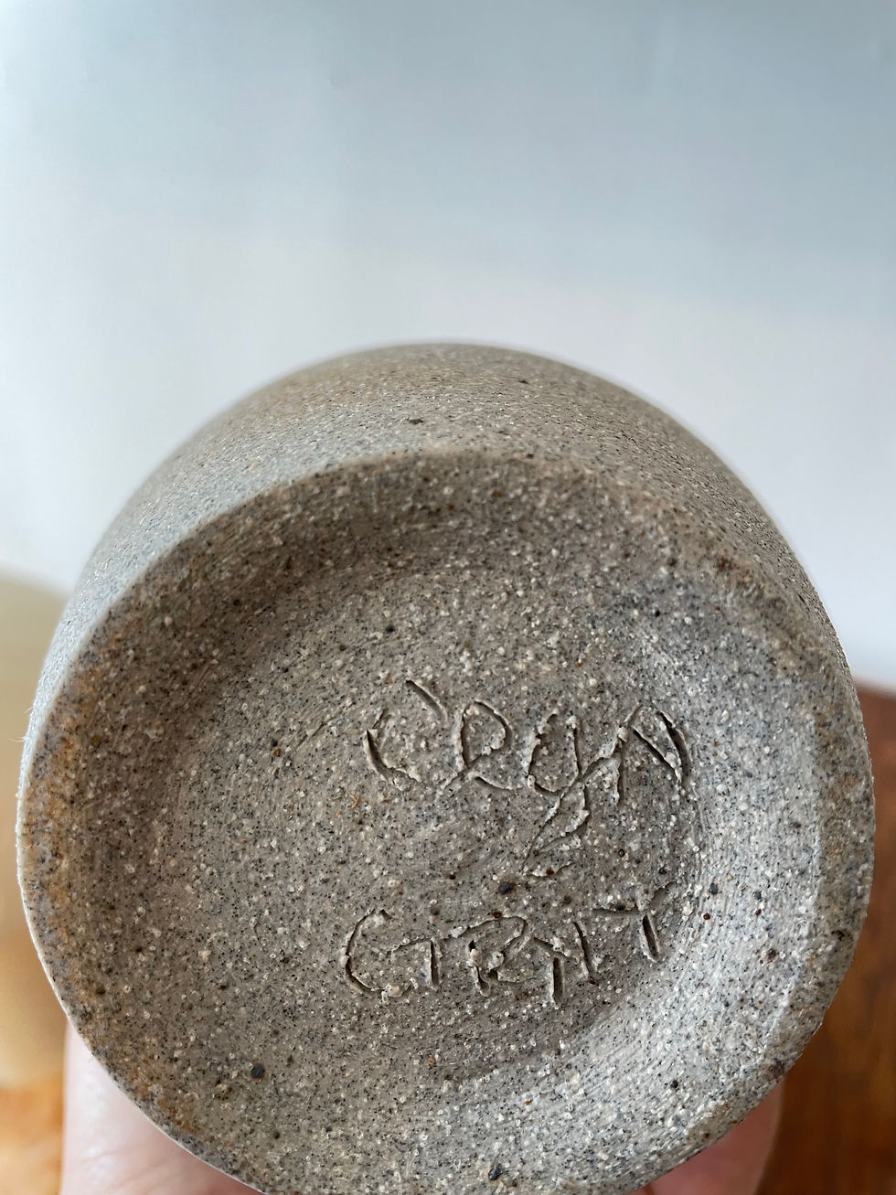 Thumbnail: grey abstract ceramic vase