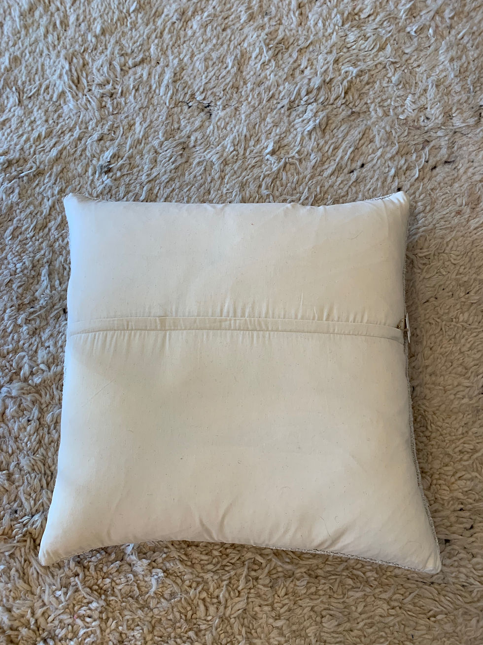 Thumbnail: 28" White Turkish Hemp Floor Pillow