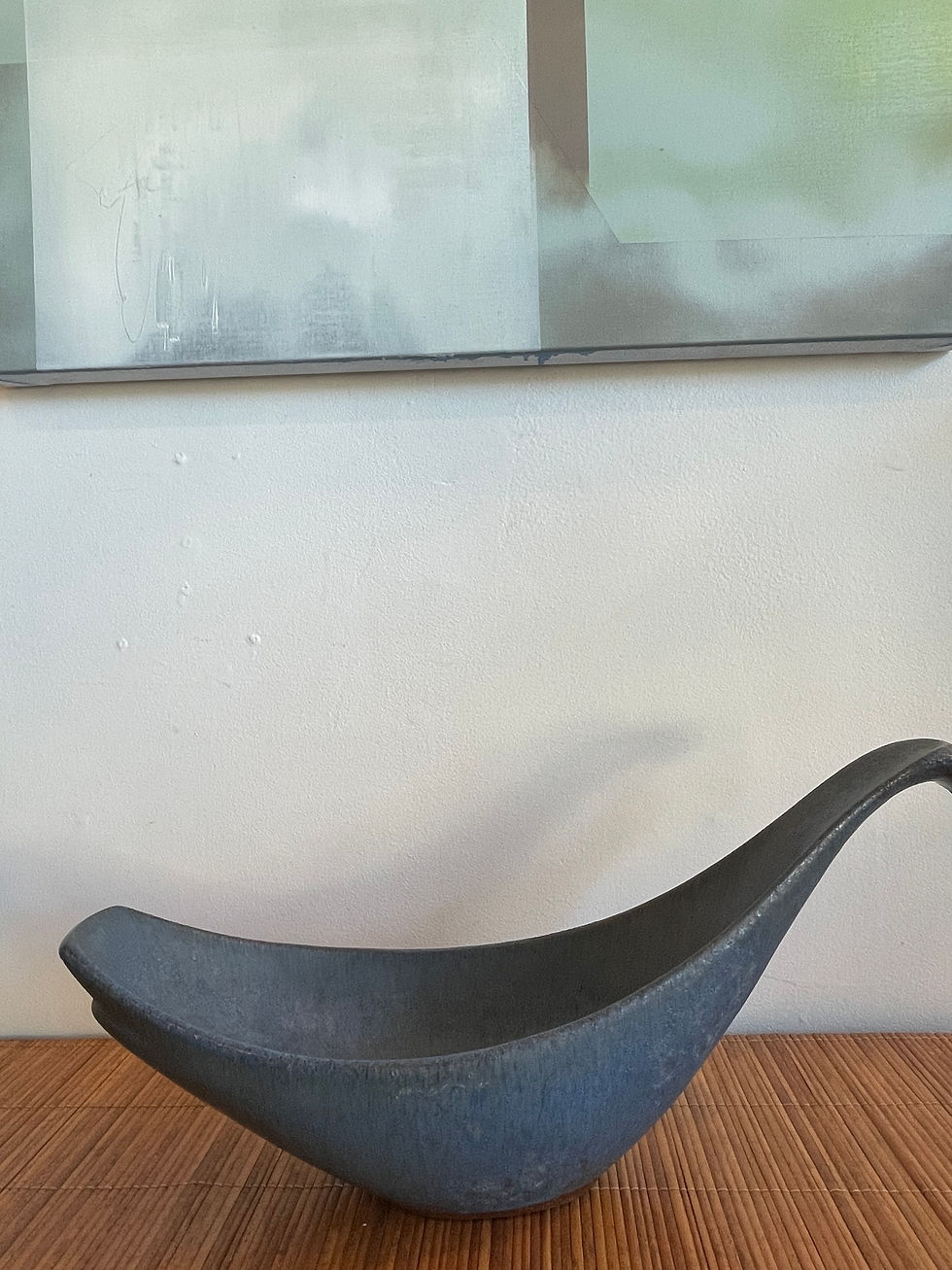Thumbnail: 'Ackerman' Blue Ceramic Dish