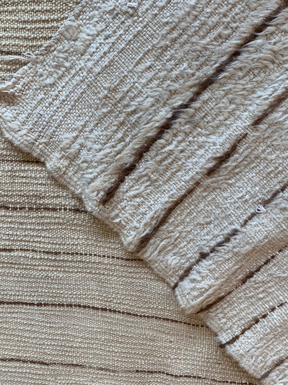 Thumbnail: Vintage Moroccan Beniourian Stripe Rug