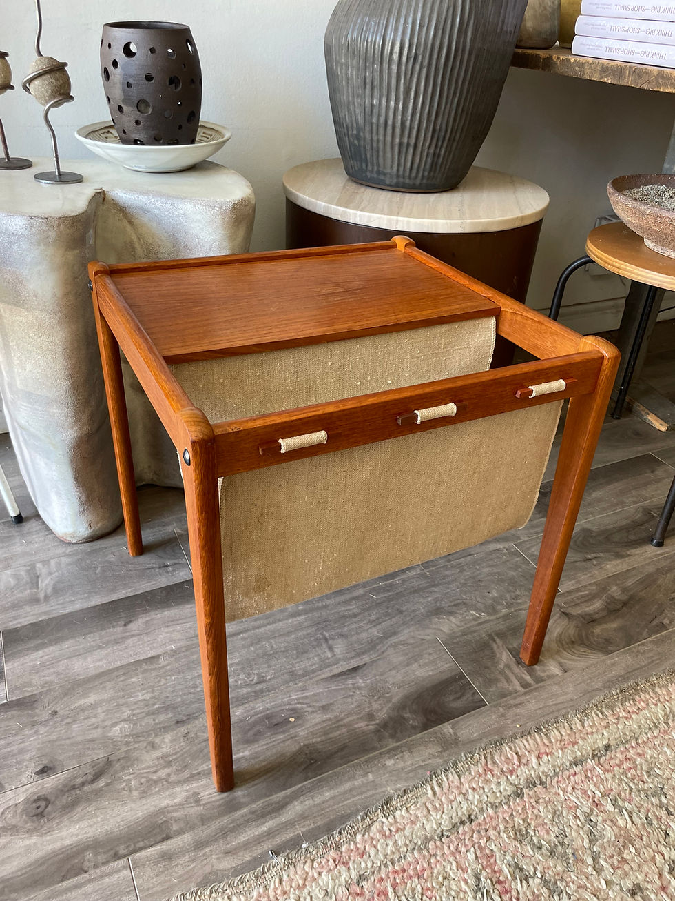 Thumbnail: MCM Danish Linen Magazine Rack Table