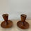 Thumbnail: Danish Wooden Candlestick Holders