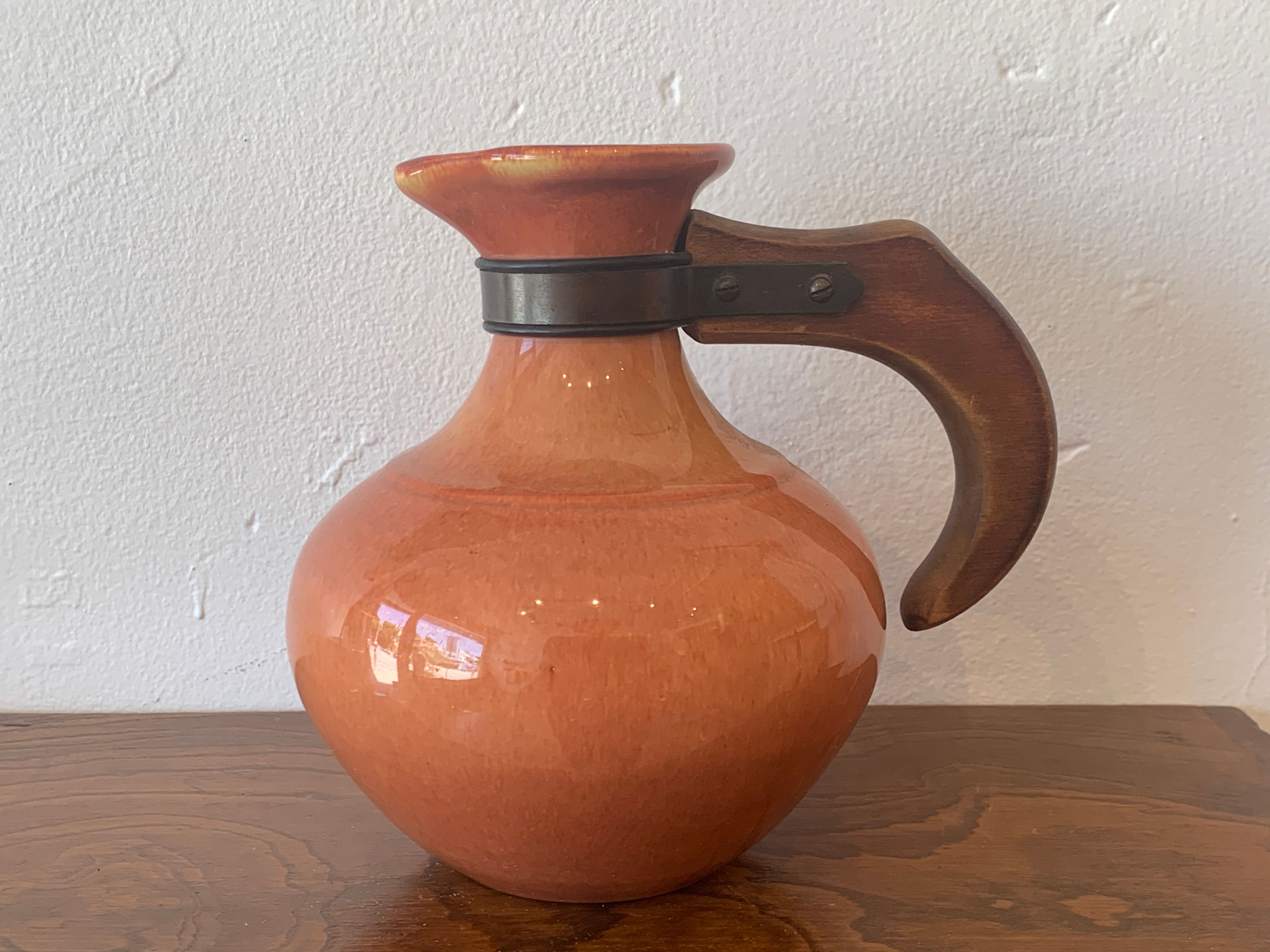 Peach Ceramic Pitcher