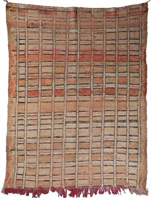 Vintage Boujad Moroccan Abstract Area Rug