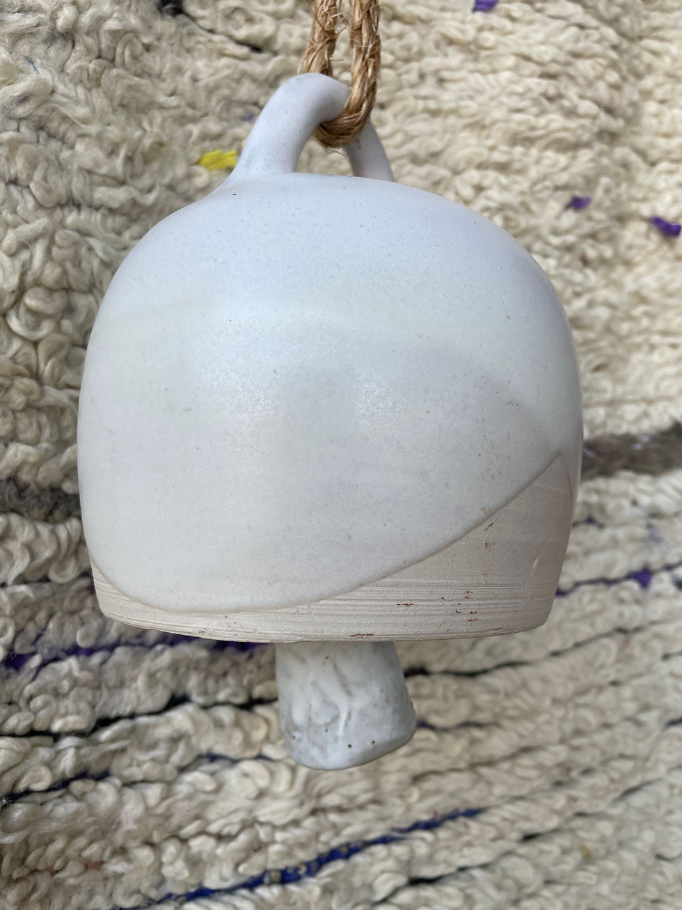 Thumbnail: Ceramic White Bell by Deborah Levin