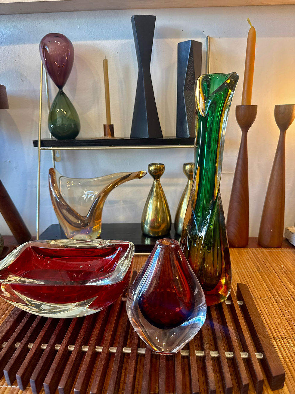 Thumbnail: 1970's Murano Red Glass Ashtray