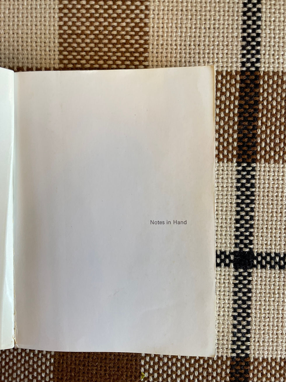 Thumbnail: Claes Oldenburg: Notes in Hand