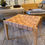 Thumbnail: Vintage Plywood Leather Woven Stool