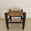 Thumbnail: Primitive Vintage Wooden/ Woven Stool