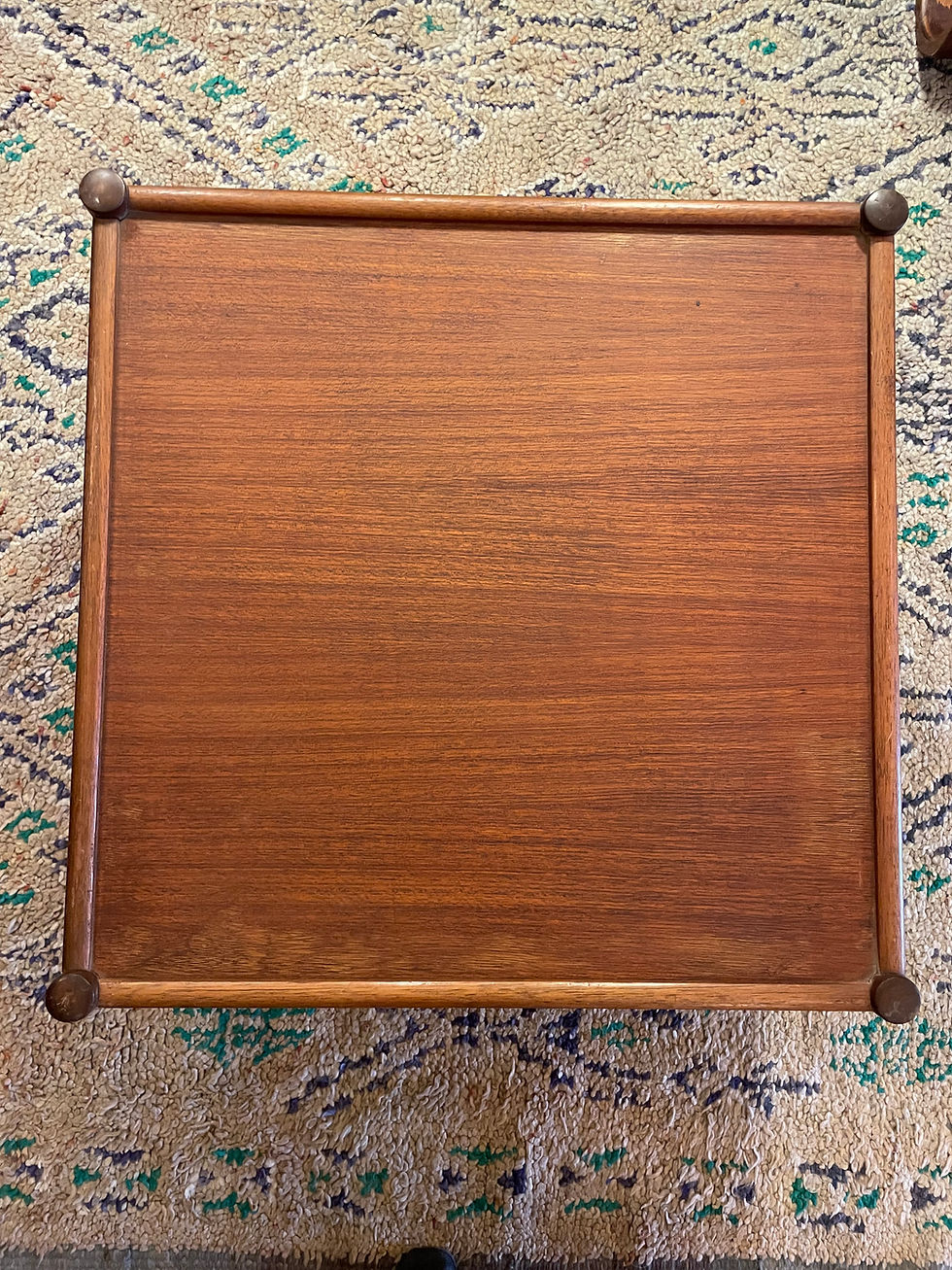 Thumbnail: MCM Wooden Square Side Table