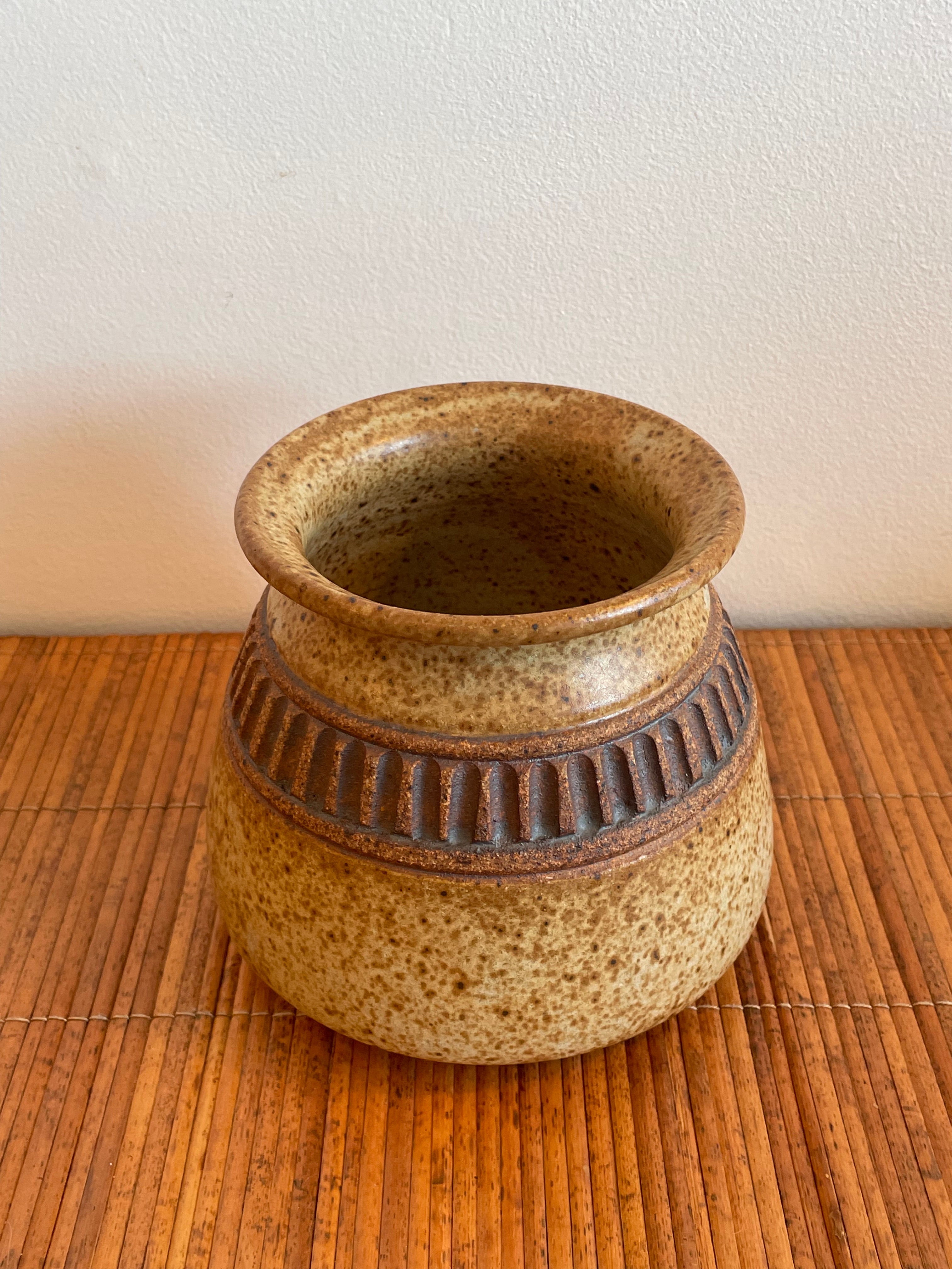 1970's Ceramic Speckle Vessel