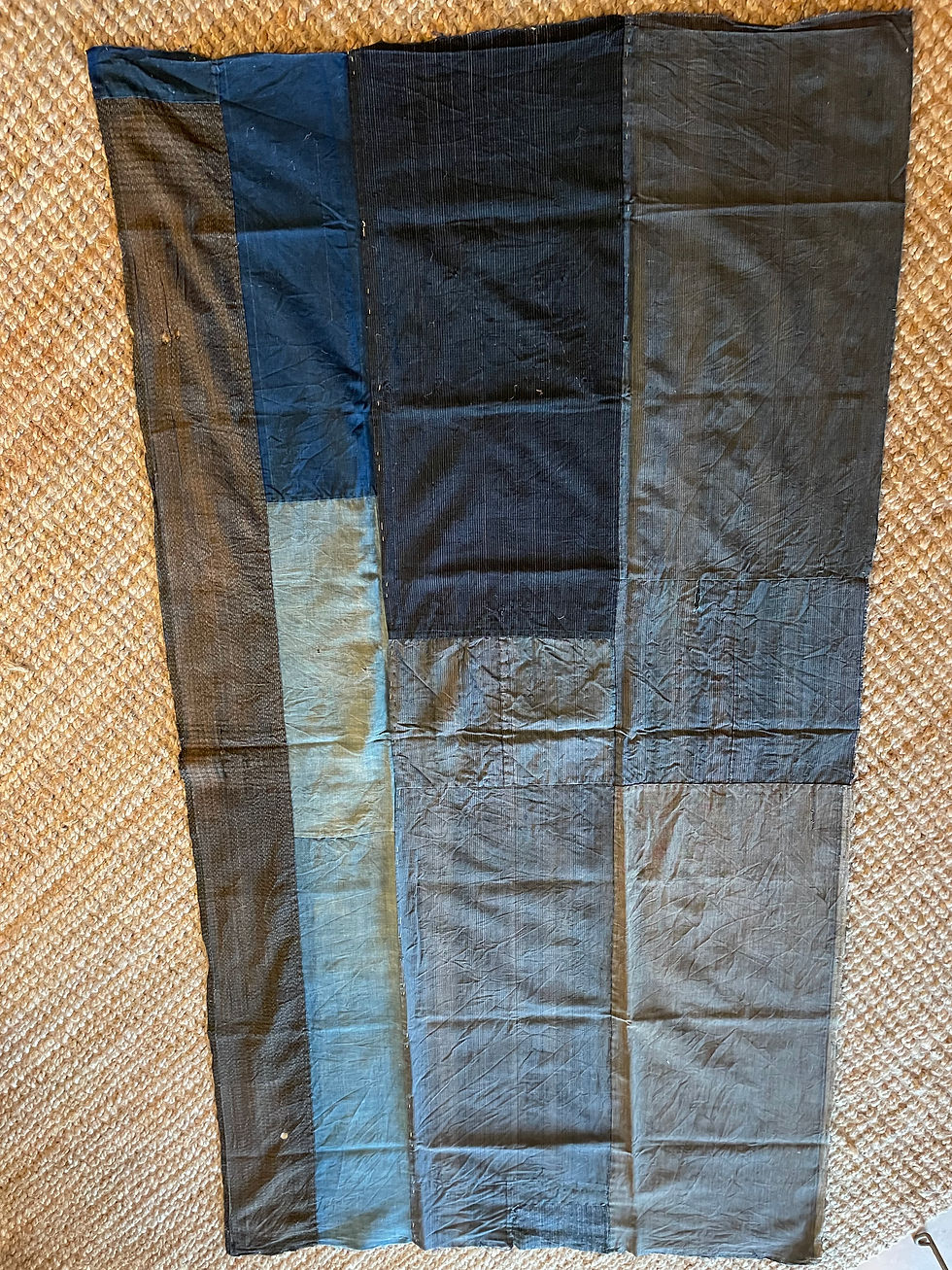 Thumbnail: Vintage Japanese Large Indigo Patchwork