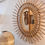 Thumbnail: Vintage French Sun Rattan Mirror