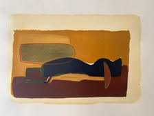 1/1 'under the sun', lithography print, mix media, 2021