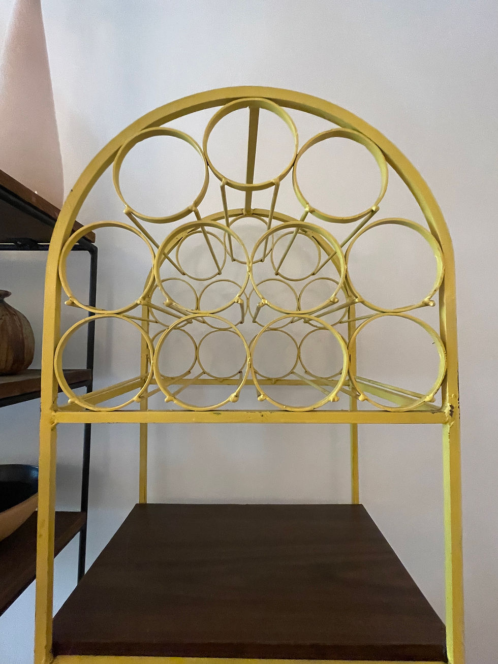 Thumbnail: Yellow Arthur Umanoff Wine Rack /Shelf