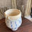 Thumbnail: White Ceramic Vessel or Planter  w/ Blue