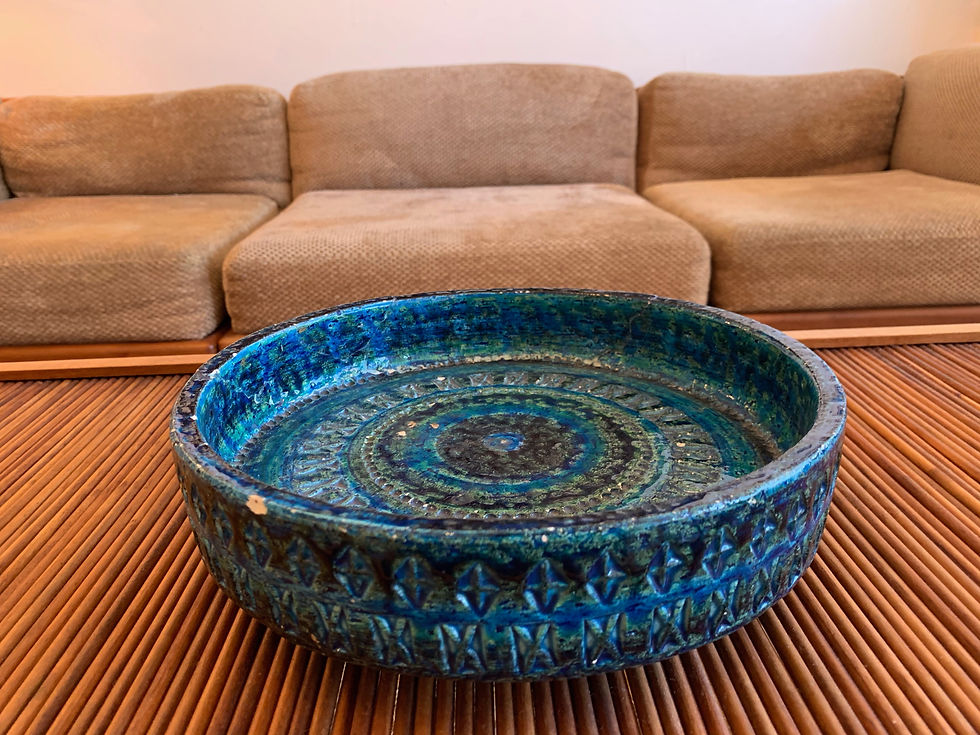 Thumbnail: Italian Blue And Green Ashtray/ Dish