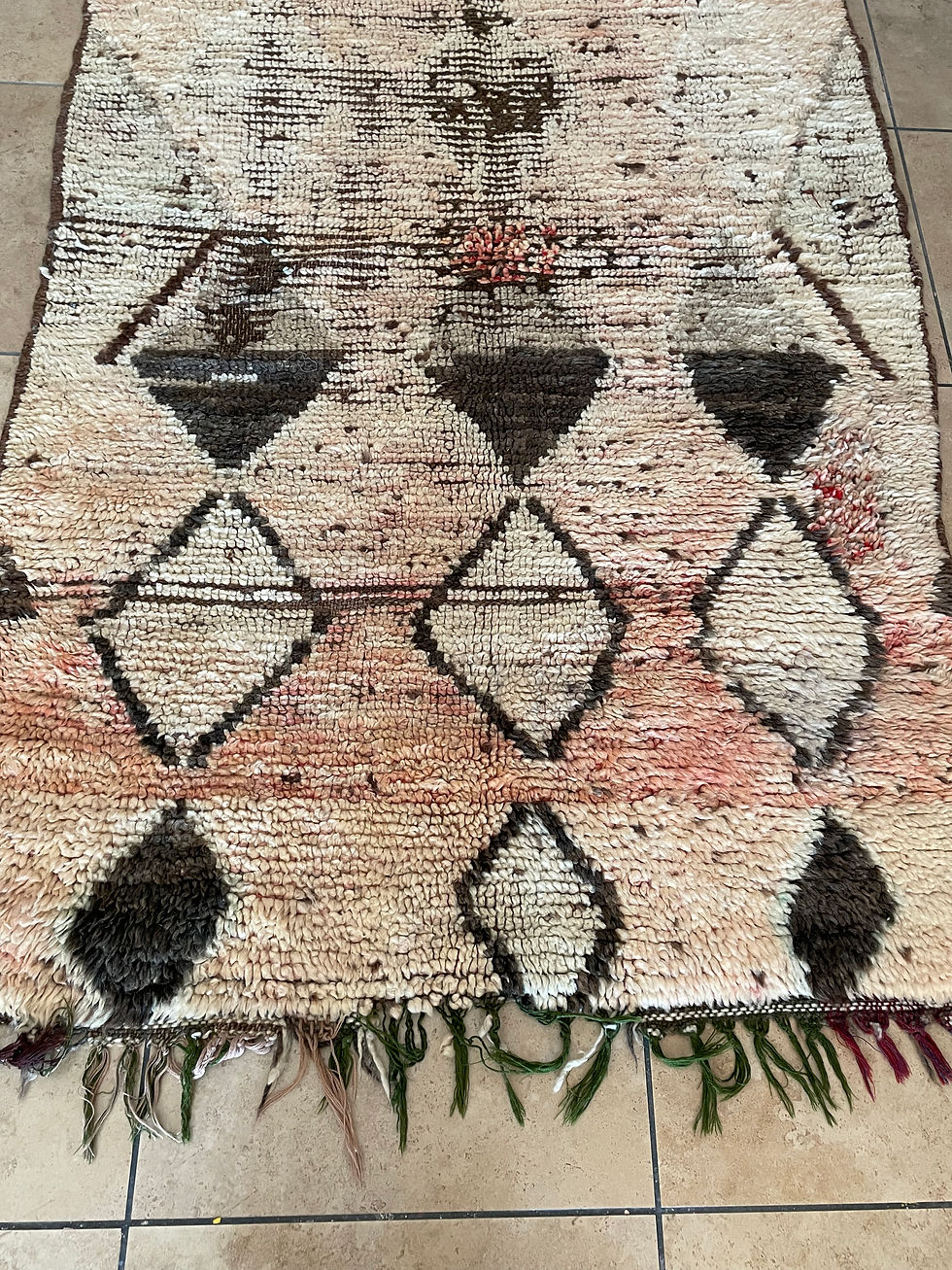 Thumbnail: Vintage Diamond Moroccan Rug
