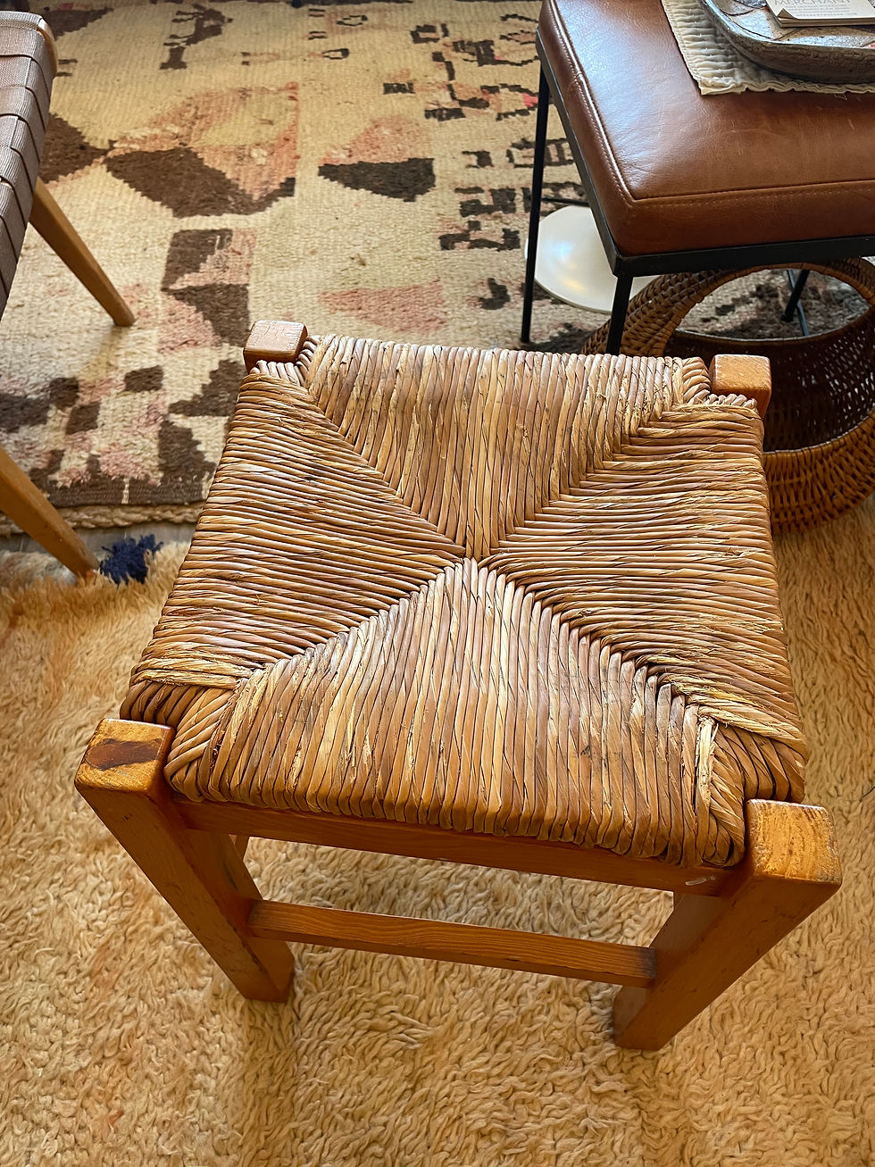 Thumbnail: 'Rush' Small Wooden Stool