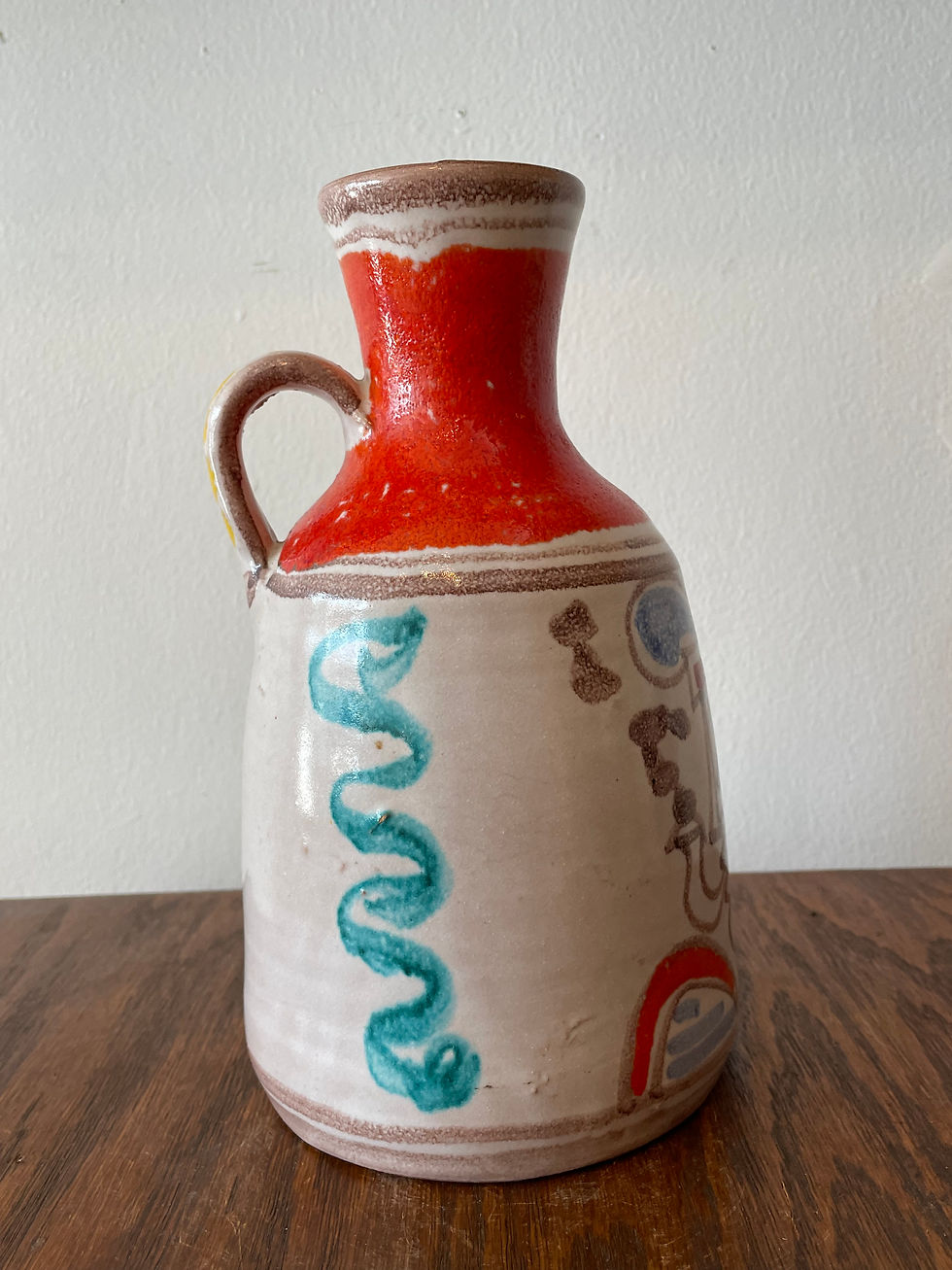 Thumbnail: 'Desimone' Painted Man Large Pitcher