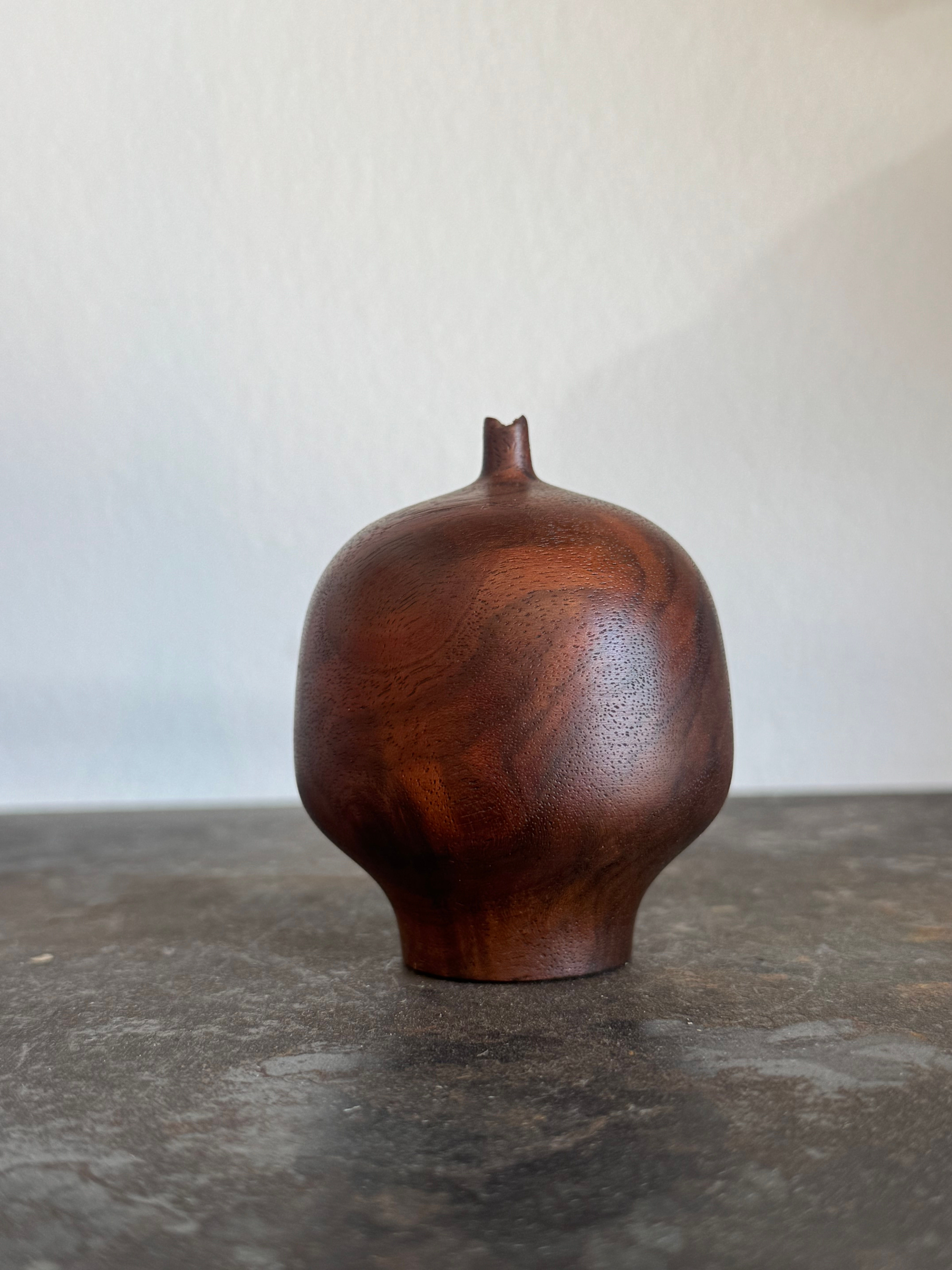 MCM Wooden Bud Vase no1
