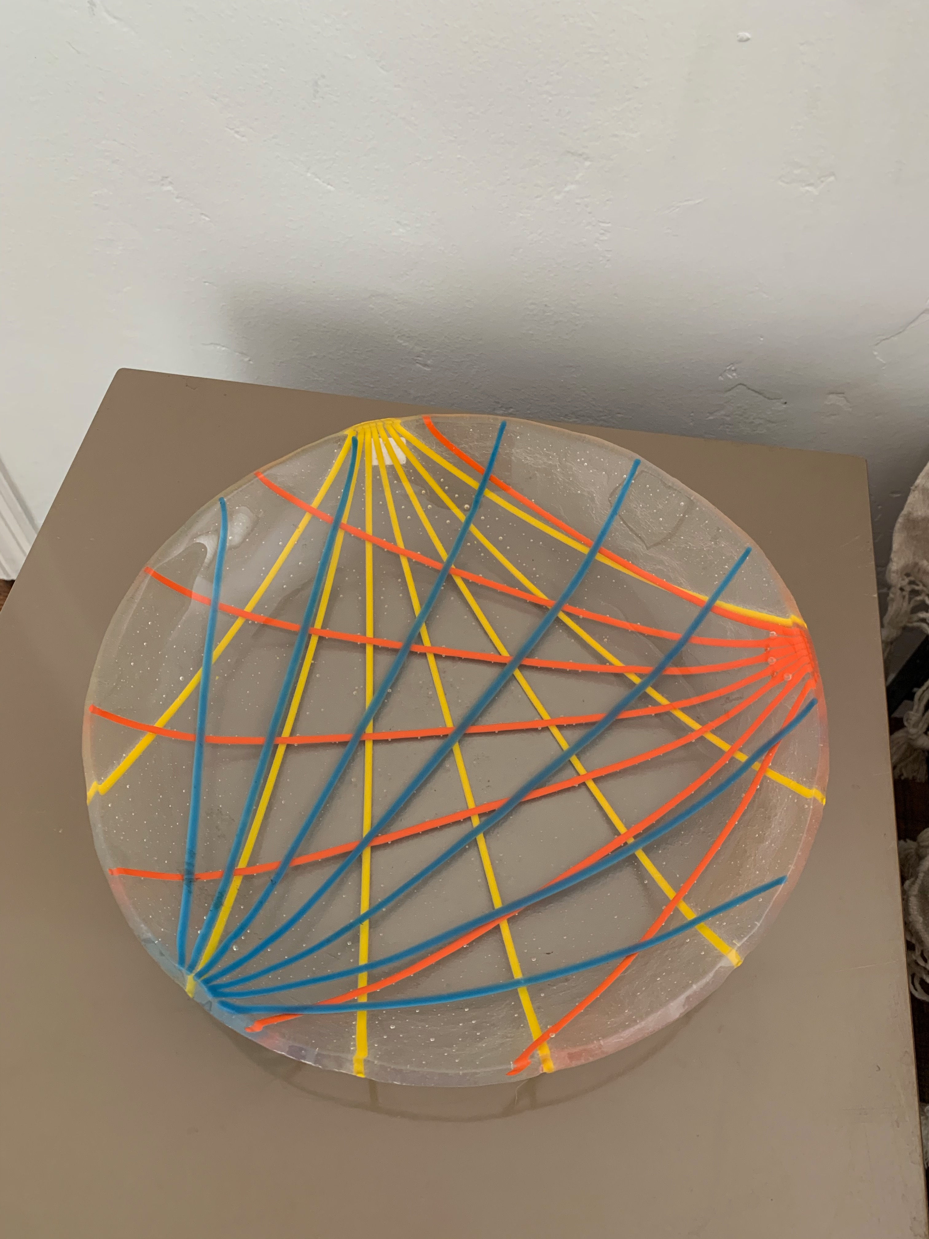 1950's Abstract Colorful Plate/ Dish