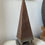 Thumbnail: Brass Hand Hammered Triangle Sculpture