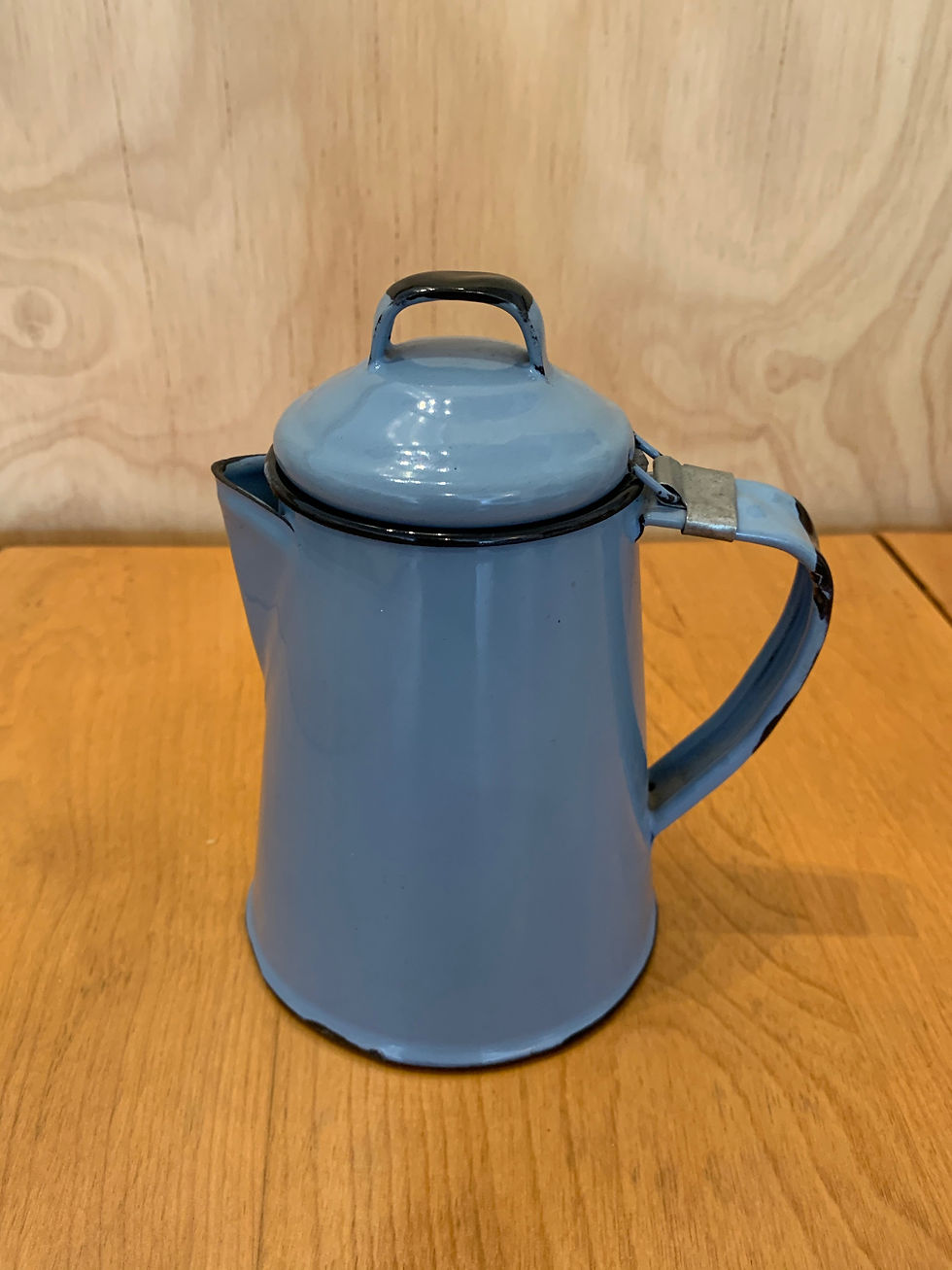 Thumbnail: Powder Blue Enamel Tea Pot
