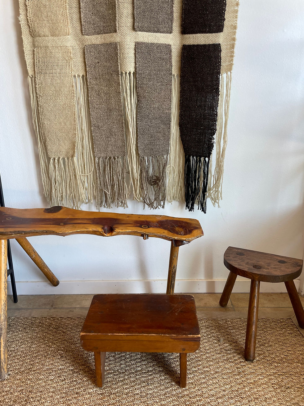 Thumbnail: Vintage Wooden Foot Stool / Table