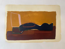 1/1 'under the sun', lithography print, mix media, 2021