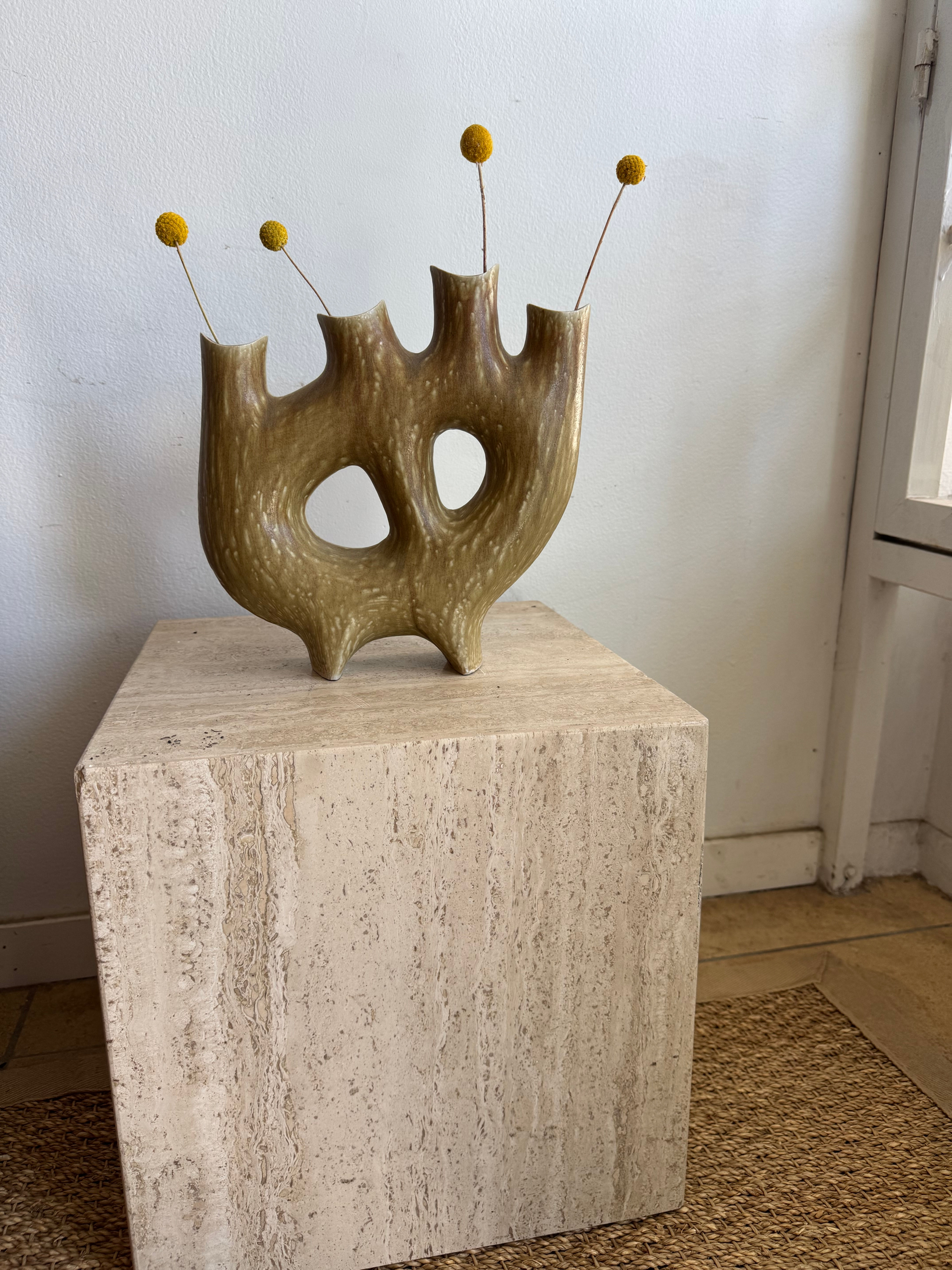 1960's Ceramic Ikebana - Japan