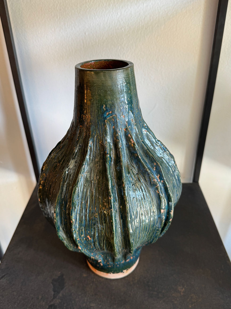 Thumbnail: Teal Biomorphic Vase