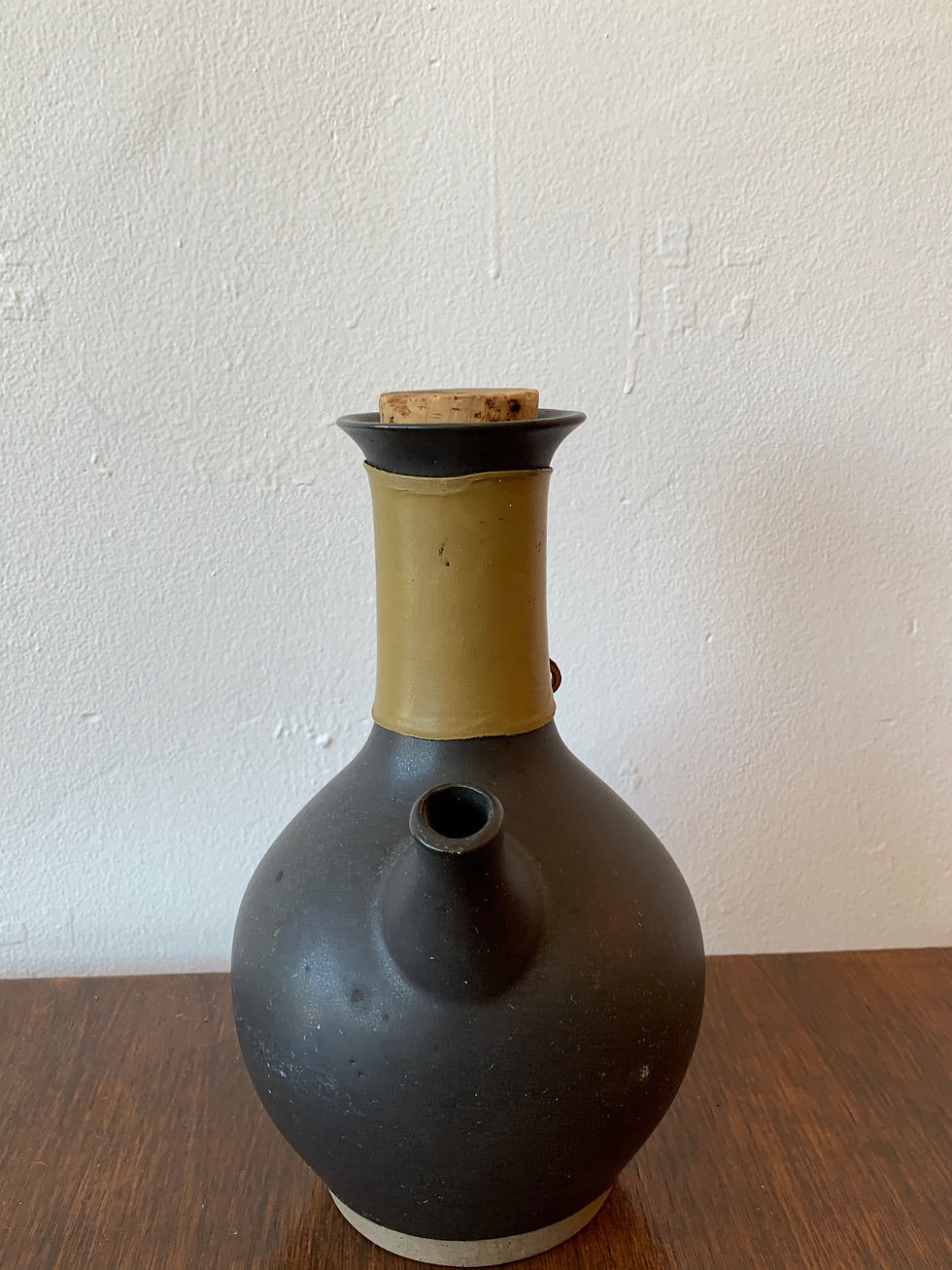 Thumbnail: Black Ceramic  Tea Pot w/ Cork