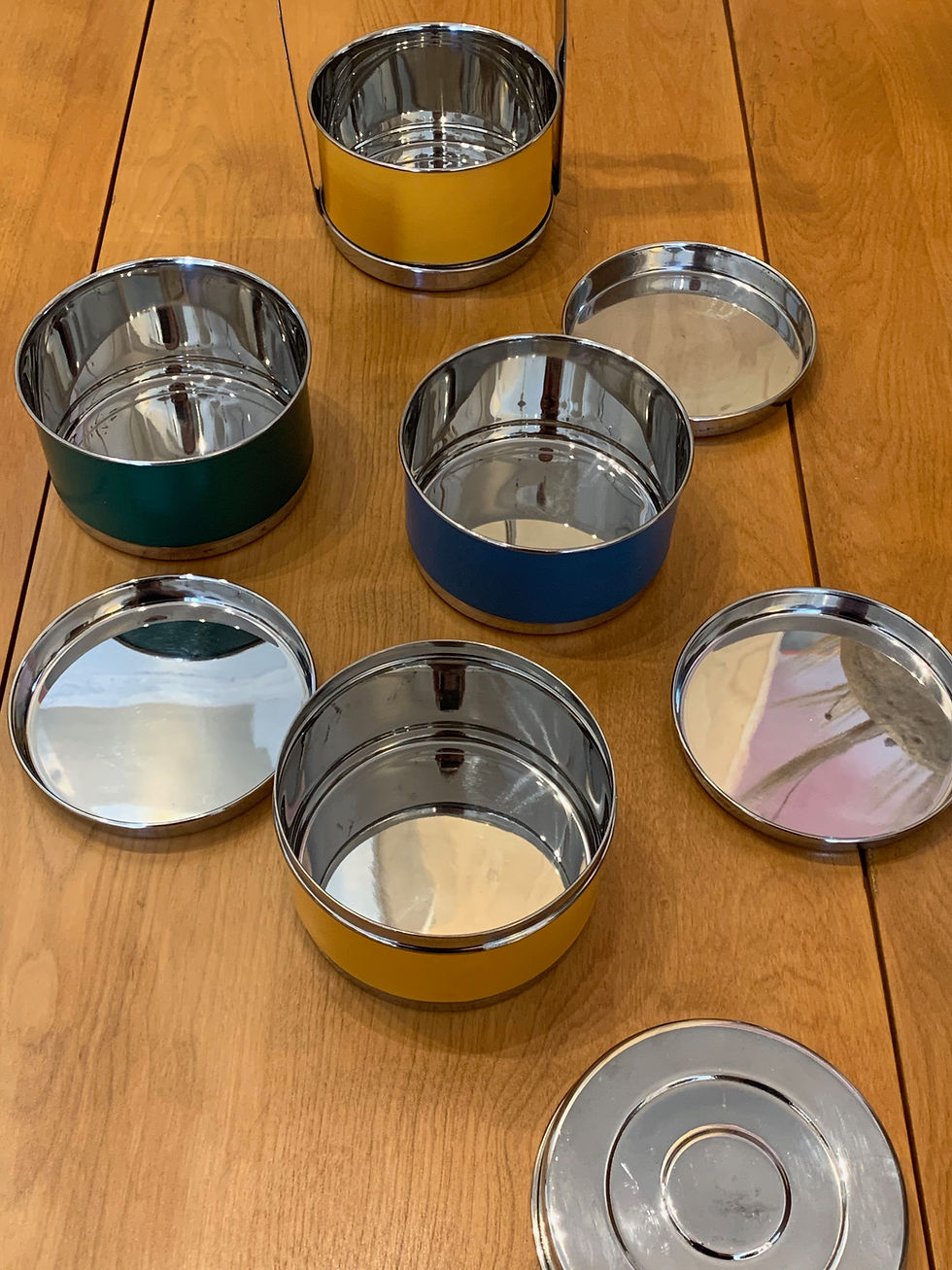 Thumbnail: Large Colorful Tiffin Lunchbox